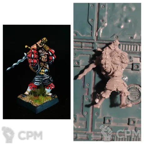 Описание картинки Reiklander champion with great sword от Greed's storehouse по цене 450руб | Свободный Рынок Миниатюр - СРМ