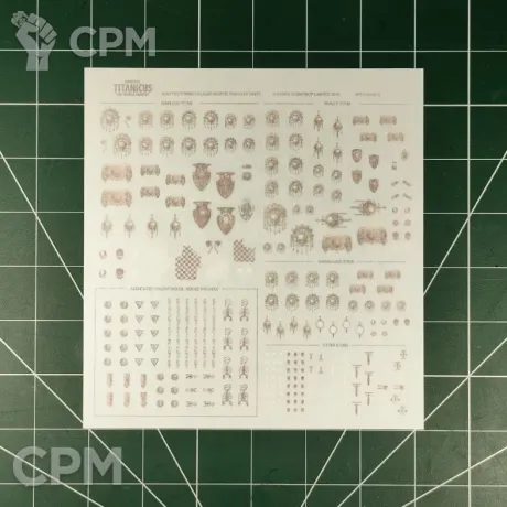 Описание картинки Adeptus Titanicus Legio Mortis Transfer Sheet Оригинал GW Limited (Декали) от Vault Boy по цене 4 298руб | Свободный Рынок Миниатюр - СРМ