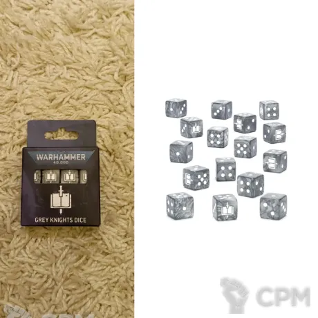 Описание картинки Grey Knights Dice (ориг) от Кооператив Миниатюр по цене 3 200руб | Свободный Рынок Миниатюр - СРМ