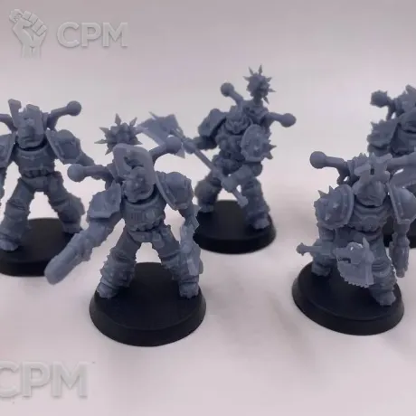 Описание картинки Берсеркеры Кхорна от Подземный человек по цене 300руб | Свободный Рынок Миниатюр - СРМ