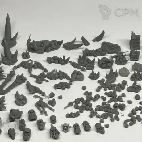 Описание картинки Огромная куча черепов от Подземный человек по цене 300руб | Свободный Рынок Миниатюр - СРМ