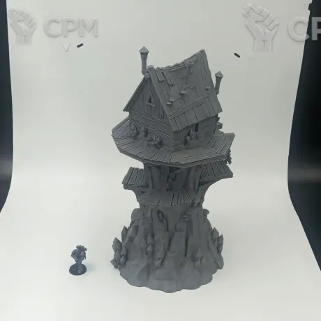 Описание картинки Гоблинская Хижина - Фэнтези Террейн, Goblin Grotto от Terrain Print по цене 2 300руб | Свободный Рынок Миниатюр - СРМ