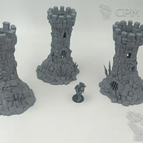 Описание картинки Гоблинские Вышки - Фэнтези Террейн, Goblin Grotto от Terrain Print по цене 1 500руб | Свободный Рынок Миниатюр - СРМ