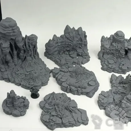 Описание картинки Паучьи Логова - Фэнтези Террейн, Goblin Grotto от Terrain Print по цене 2 400руб | Свободный Рынок Миниатюр - СРМ