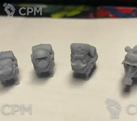 Описание картинки Мопсы ветераны от Подземный человек по цене 100руб | Свободный Рынок Миниатюр - СРМ