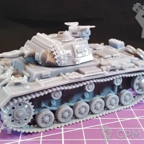 Описание картинки Немецкий танк Panzer lll G версия DAK / масштаб 1:56/ 28мм от DModels по цене 2 200руб | Свободный Рынок Миниатюр - СРМ