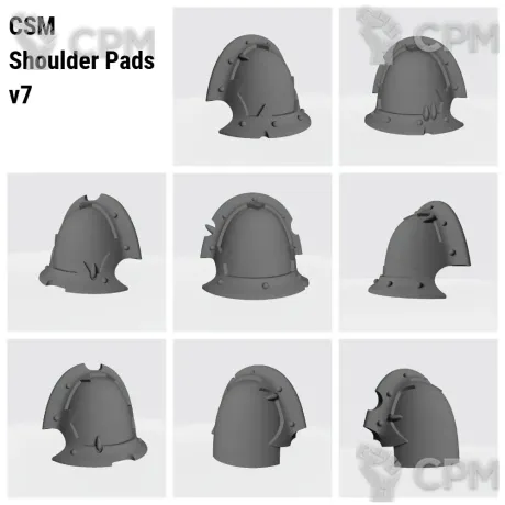 Описание картинки CSM Shoulder Pads v7 от Стальные Небеса по цене 120руб | Свободный Рынок Миниатюр - СРМ