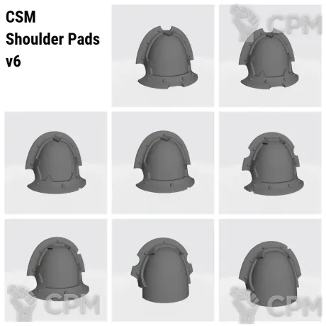Описание картинки CSM Shoulder Pads v6 от Стальные Небеса по цене 120руб | Свободный Рынок Миниатюр - СРМ