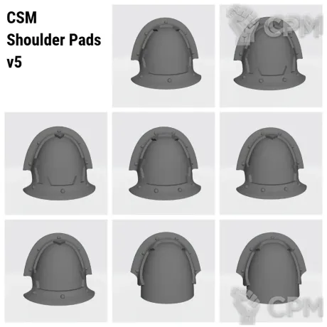 Описание картинки CSM Shoulder Pads v5 от Стальные Небеса по цене 120руб | Свободный Рынок Миниатюр - СРМ