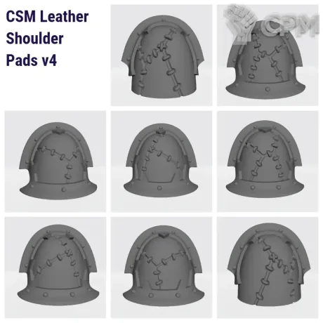 Описание картинки CSM Leather Shoulder Pads v4 от Стальные Небеса по цене 120руб | Свободный Рынок Миниатюр - СРМ