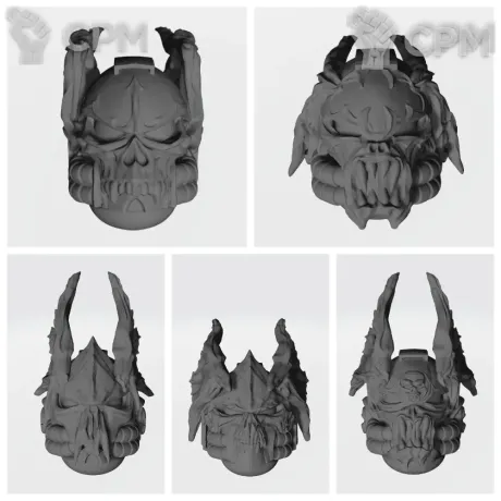 Описание картинки Night Lords Helmets v12 от Стальные Небеса по цене 75руб | Свободный Рынок Миниатюр - СРМ