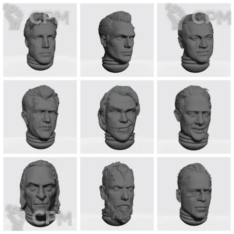 Описание картинки 9 heads of the Space Marine heroes v1 от Стальные Небеса по цене 135руб | Свободный Рынок Миниатюр - СРМ