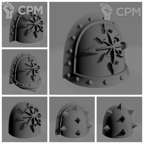 Описание картинки CSM Shoulder Pads v2 от Стальные Небеса по цене 215руб | Свободный Рынок Миниатюр - СРМ