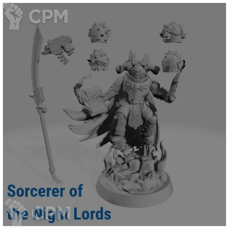 Описание картинки Night Lords Sorcerer от Стальные Небеса по цене 500руб | Свободный Рынок Миниатюр - СРМ