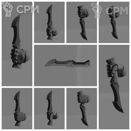 Описание картинки CSM Combat Knife v1 от Стальные Небеса по цене 135руб | Свободный Рынок Миниатюр - СРМ