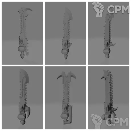 Описание картинки CSM Chainsword v2 [12] от Стальные Небеса по цене 240руб | Свободный Рынок Миниатюр - СРМ