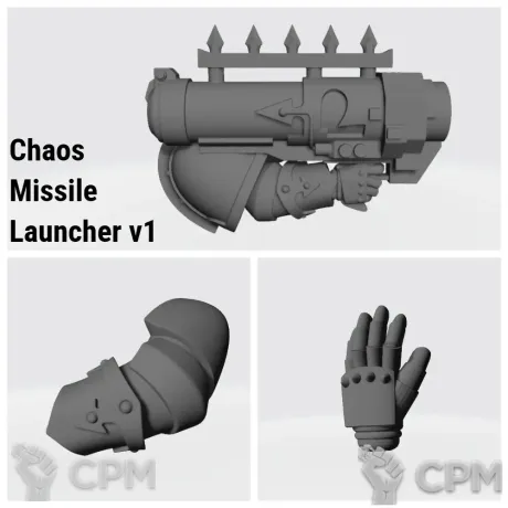 Описание картинки CSM Missile Launcher v1 от Стальные Небеса по цене 75руб | Свободный Рынок Миниатюр - СРМ