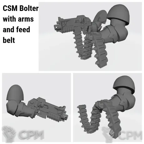 Описание картинки CSM Bolter with arms and feed belt от Стальные Небеса по цене 75руб | Свободный Рынок Миниатюр - СРМ