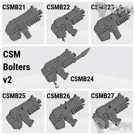 Описание картинки CSM Bolter v2 от Стальные Небеса по цене 140руб | Свободный Рынок Миниатюр - СРМ