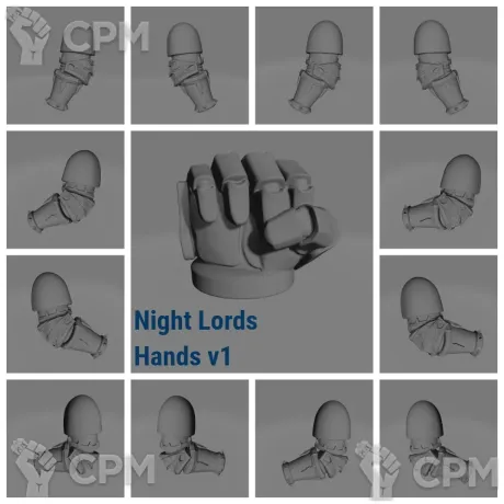 Описание картинки Night Lords Hands от Nocte Ferro по цене 250руб | Свободный Рынок Миниатюр - СРМ
