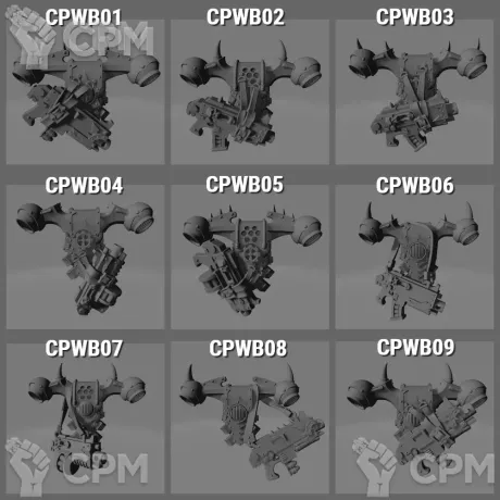Описание картинки CSM Back Pack Power Unit with bolter от Стальные Небеса по цене 40руб | Свободный Рынок Миниатюр - СРМ