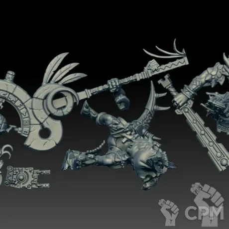 Описание картинки Saurus Astrolith Bearer (Scan) от AxeL's Forge по цене 400руб | Свободный Рынок Миниатюр - СРМ