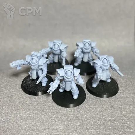 Описание картинки Cataphractii Terminators / Катафракт (5шт) от Zorgen по цене 800руб