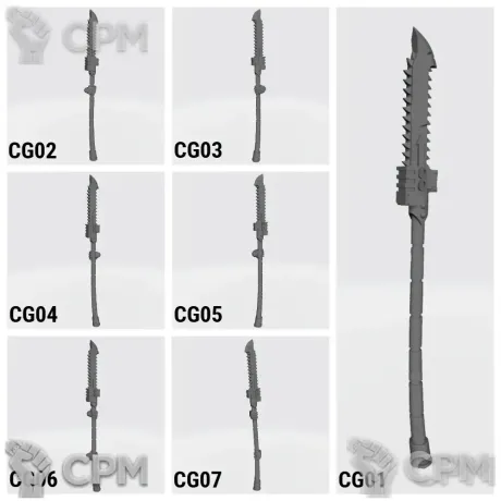 Описание картинки Big Set Night Lords Nostraman chainglaives vCSM от Стальные Небеса по цене 40руб | Свободный Рынок Миниатюр - СРМ