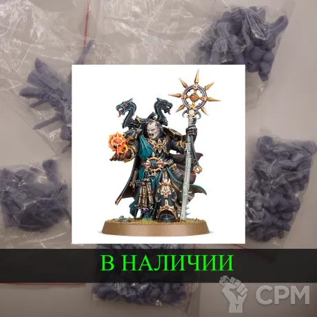 Описание картинки Chaos Sorcerer от White Rhino по цене 399руб | Свободный Рынок Миниатюр - СРМ