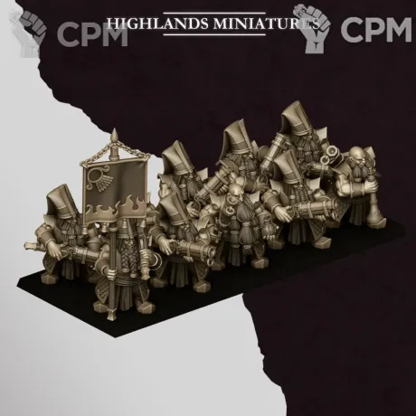 Описание картинки SONS OF MARDUK SHOOTERS WITH BLUNDERBUSS от Wardog Workshop по цене 1 000руб | Свободный Рынок Миниатюр - СРМ