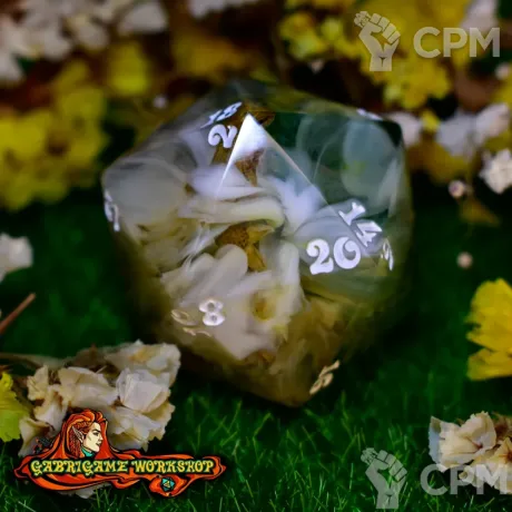 Описание картинки Заклинание Цветения. Монокуб d20 (34 мм.) от Gabrigame_Print по цене 1 090руб | Свободный Рынок Миниатюр - СРМ