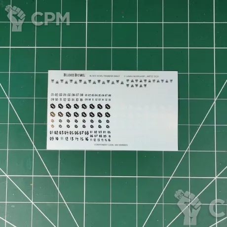Описание картинки Blood Bowl Transfer Sheet Decals (Декали) от Vault Boy по цене 598руб | Свободный Рынок Миниатюр - СРМ
