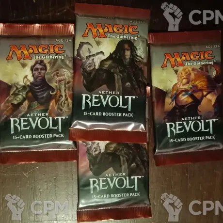 Описание картинки Aether Revolt 4 бустера от Orc по цене 1 060руб | Свободный Рынок Миниатюр - СРМ