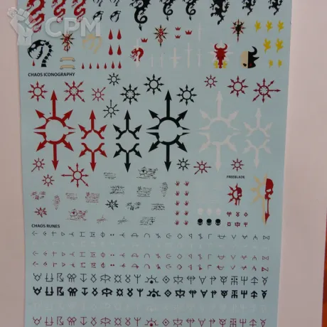 Описание картинки Декали Chaos Knights Transfer Sheet от volkolok13 по цене 2 500руб | Свободный Рынок Миниатюр - СРМ