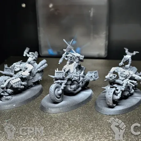 Описание картинки Отряд orcs warbiker mob от ЧерныйМОХ по цене 700руб | Свободный Рынок Миниатюр - СРМ