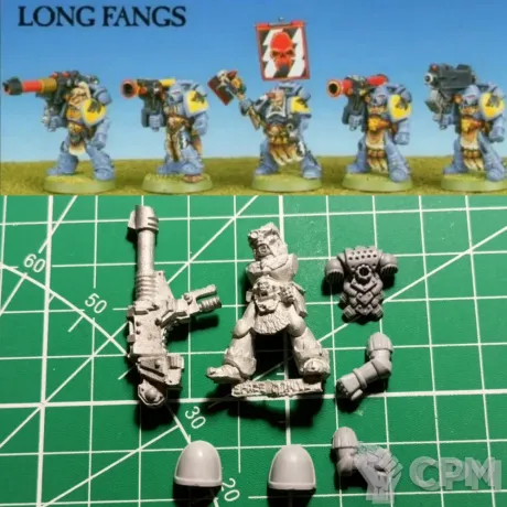 Описание картинки Long Fang 1 w/Lascannon (2ed) от Stark Foundry по цене 380руб | Свободный Рынок Миниатюр - СРМ