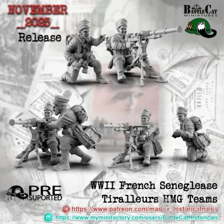 Описание картинки French Seneglease Tiralleurs HMG от 3DPrintClub по цене 300руб | Свободный Рынок Миниатюр - СРМ