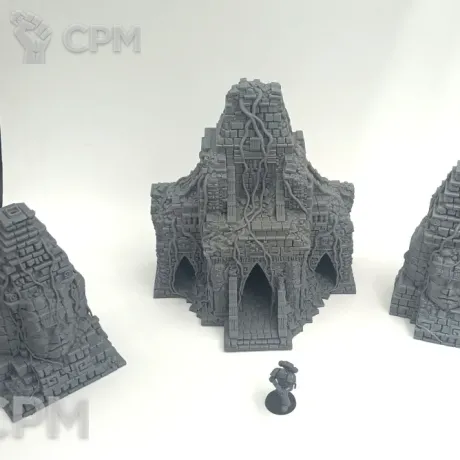 Описание картинки Древний Храм и Монументы - Фэнтези Террейн, New Eden от Terrain Print по цене 100руб | Свободный Рынок Миниатюр - СРМ