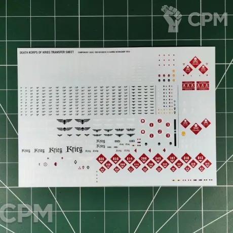 Описание картинки Death Korps of Krieg Transfer Sheet 2024 (Декали) от Vault Boy по цене 1 398руб | Свободный Рынок Миниатюр - СРМ