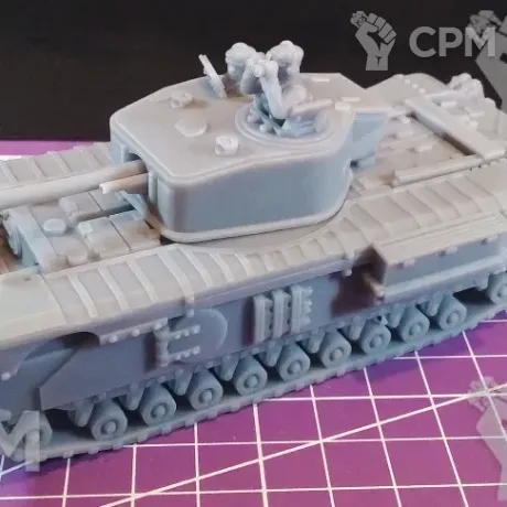 Описание картинки Британский пехотный танк Churchill VII / масштаб 1:56 / 28мм от DModels по цене 1 470руб | Свободный Рынок Миниатюр - СРМ