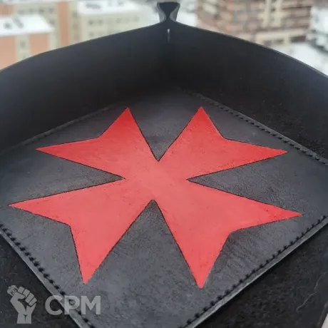 Описание картинки Dice Tray Black Templars/Дайс Трей/Арена/Тарелка/зелёный чёрные храмовники от Krontwar по цене 4 000руб | Свободный Рынок Миниатюр - СРМ