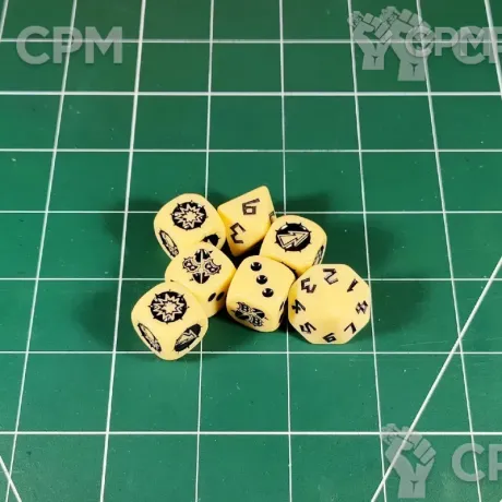 Описание картинки Tomb Kings Team Dice Set от Vault Boy по цене 3 698руб | Свободный Рынок Миниатюр - СРМ