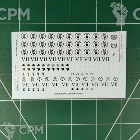Описание картинки Imperial Fists Infantry Transfer Sheet (Декали) от Vault Boy по цене 698руб | Свободный Рынок Миниатюр - СРМ