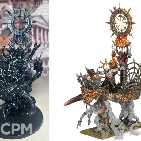 Описание картинки Chaos Warshrine (овальная база) от Lomantik по цене 4 500руб | Свободный Рынок Миниатюр - СРМ