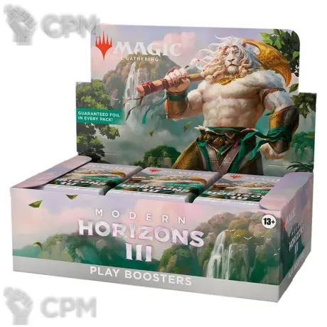 Описание картинки Дисплей play бустеров издания MTG Modern Horizons 3 на английском языке от Дауран по цене 33 000руб | Свободный Рынок Миниатюр - СРМ