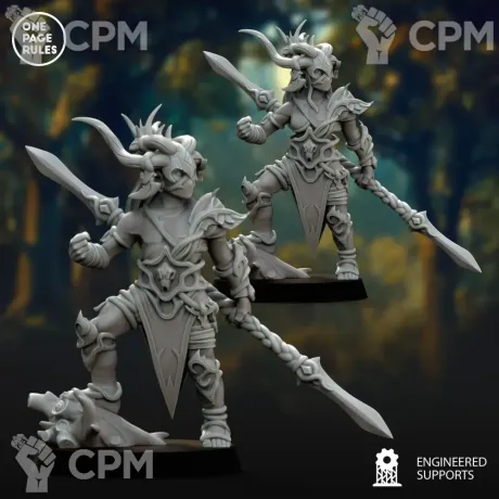 Описание картинки OPR Wood Elves Glade leader (war master) от Laboratory of Chaos по цене 75руб | Свободный Рынок Миниатюр - СРМ