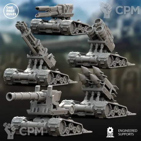 Описание картинки Field Ordnance Battery/Human Defence Force - Field Artillery OPR от Laboratory of Chaos по цене 1 700руб | Свободный Рынок Миниатюр - СРМ