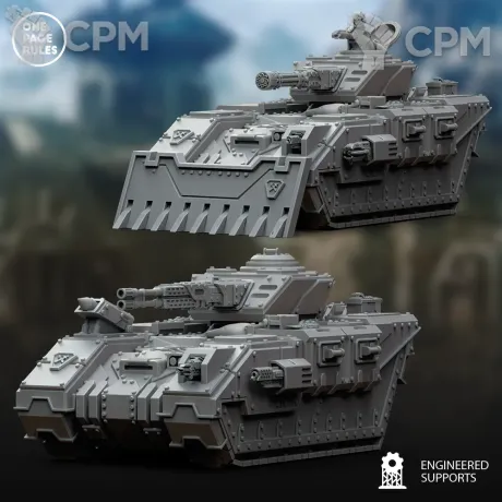 Описание картинки Leman Russ/Human Defence Force - Tank OPR от Laboratory of Chaos по цене 1 800руб | Свободный Рынок Миниатюр - СРМ