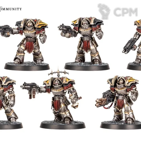 Описание картинки 6x Cataphractii Terminators with combi-bolters and power fists от Dark Heresy по цене 2 250руб | Свободный Рынок Миниатюр - СРМ
