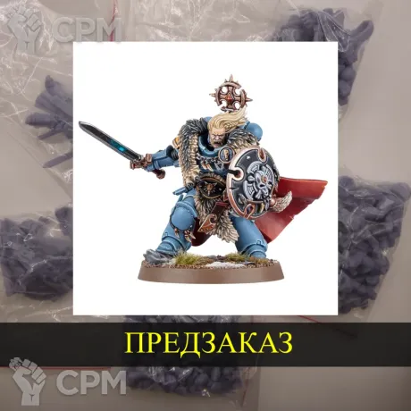 Описание картинки Wolf Guard Battle Leader от White Rhino по цене 399руб | Свободный Рынок Миниатюр - СРМ